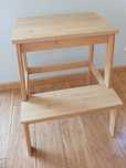 IKEA BEKVAM taboret ze schodkiem 50 cm, buk