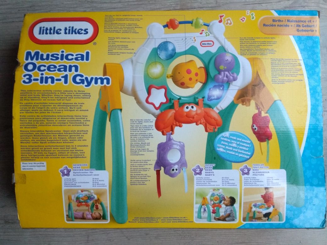 Muzyczny ocean musical 3w1 little tikes stolik interaktywny jak nowy