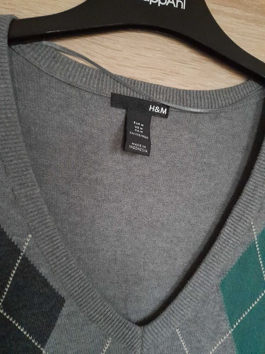 H&M sweter w krate M 36 38 w serek sweterek