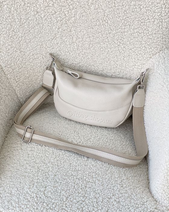 Шкіряна сумка кросбоді бананка італійська. Кожаная кроссбоди Италия