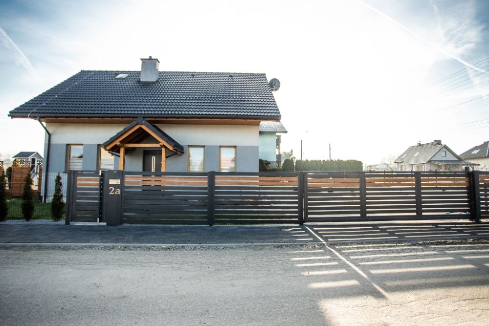 Brama Dwuskrzydłowa Wjazdowa Skrzydłowa Uchylna Bramy Palisadowa Al