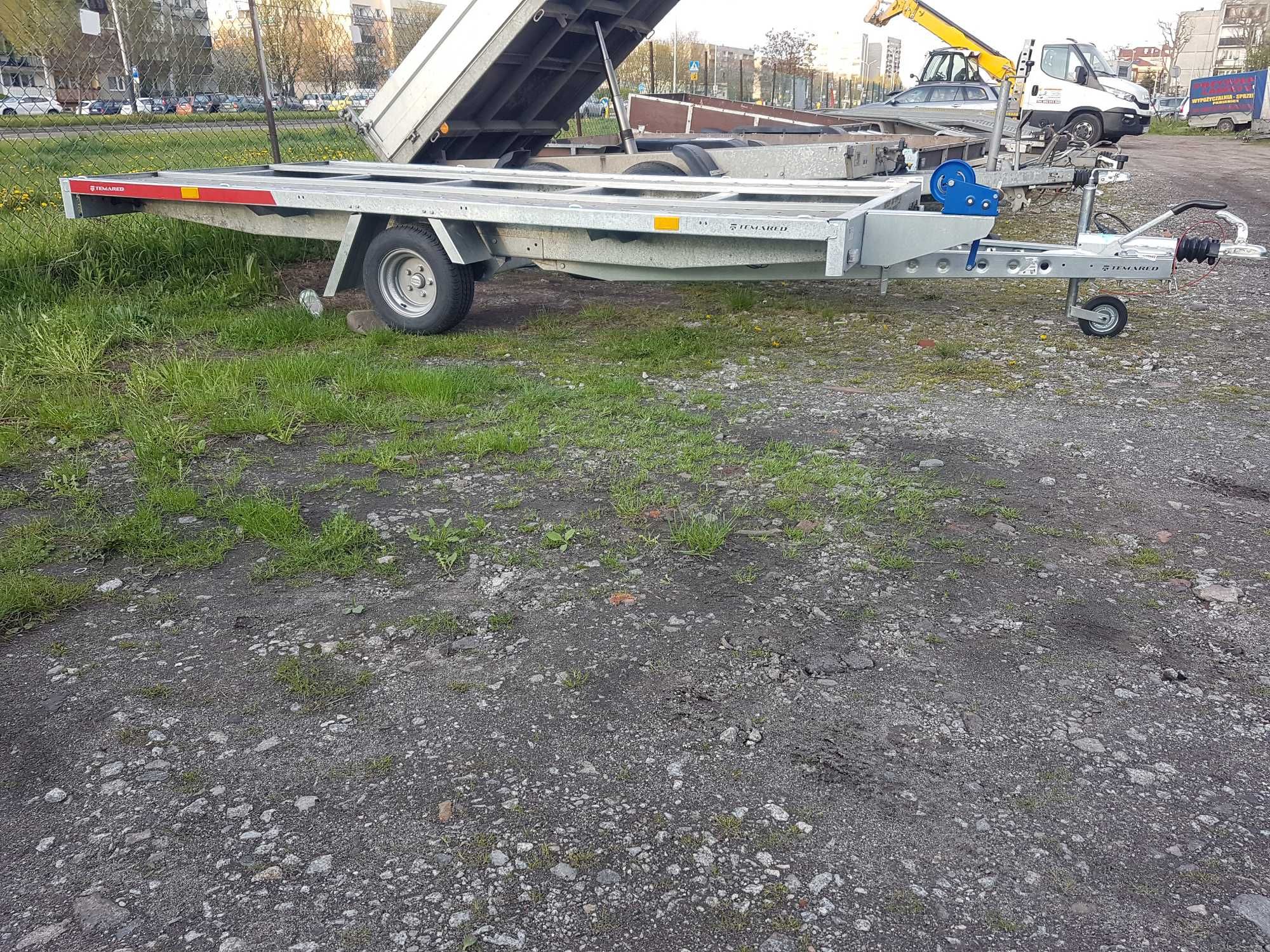 POD mini KOPARKA Laweta kat.B Przyczepa Autolaweta Kontener - WINDA
