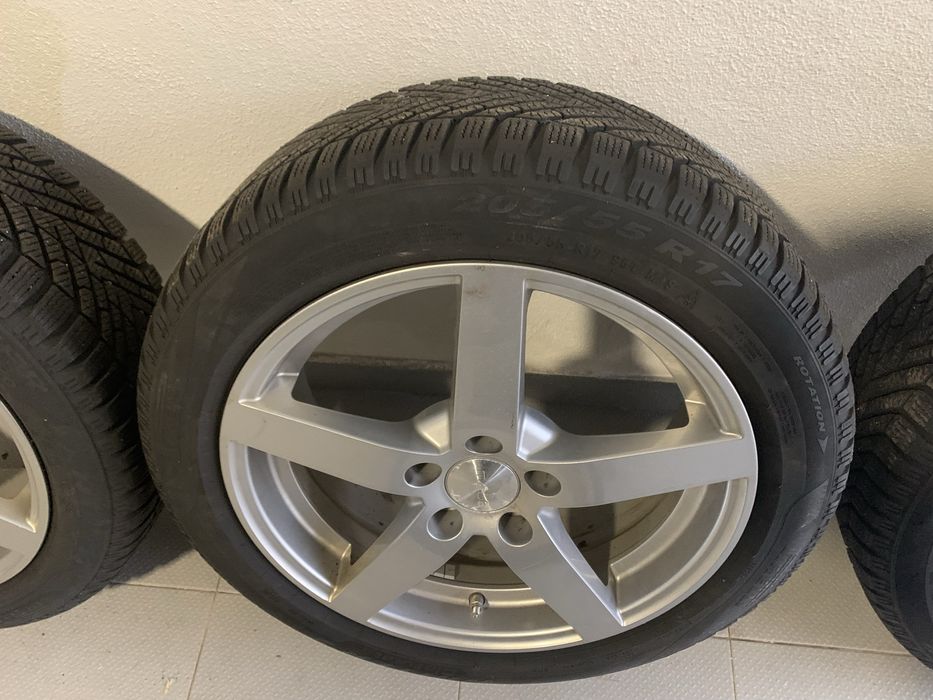 4 jantes  e pneus pirelli 205/55r17