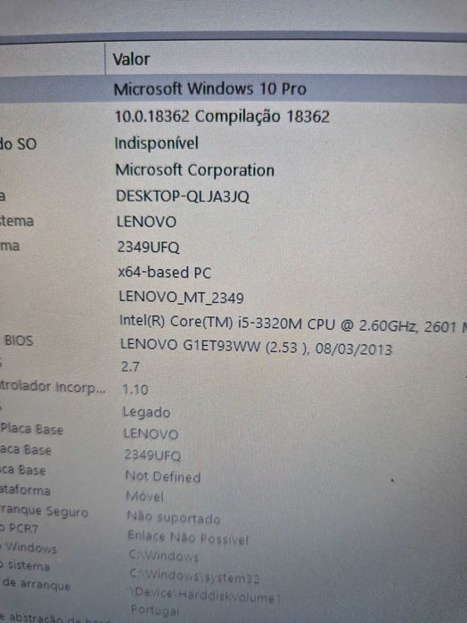 Motherboard lenovo T430 processador i5-3320U incluido