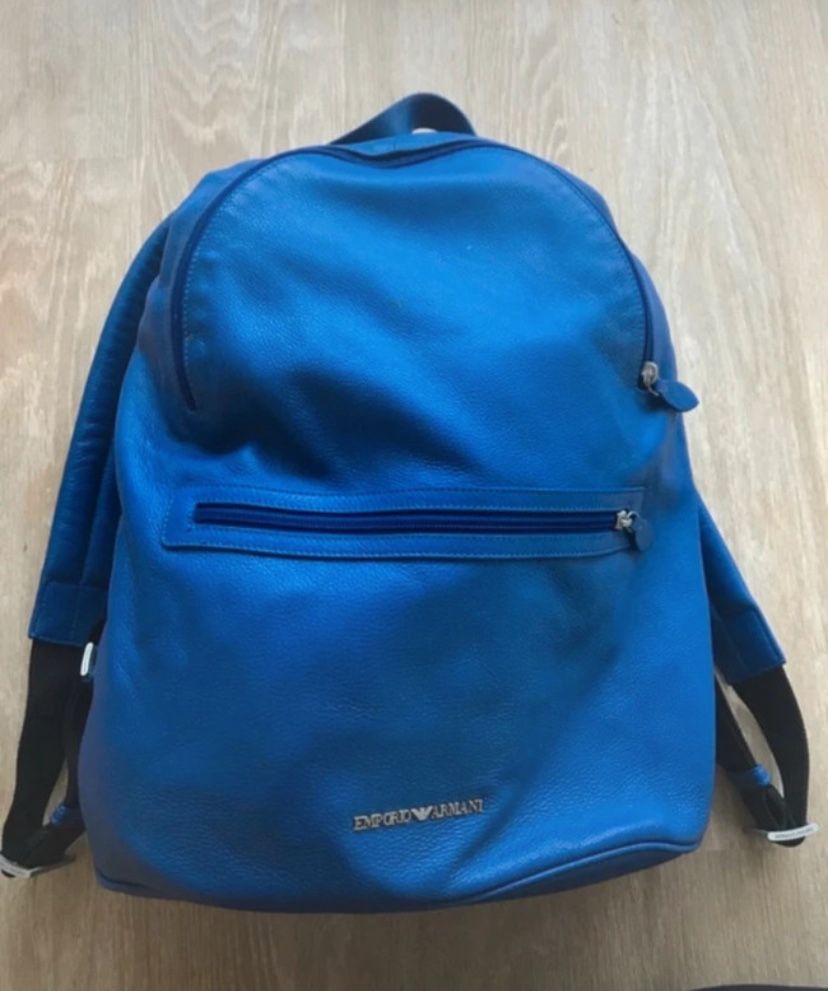 Mochila Emporio Armani Original Azul