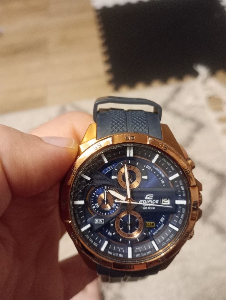 Zegarek Casio Edifice duża tarcza analogowy