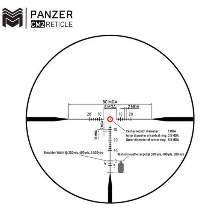 Monstrum Panzer 1-10x24 FFP загонник приціл + моноблок