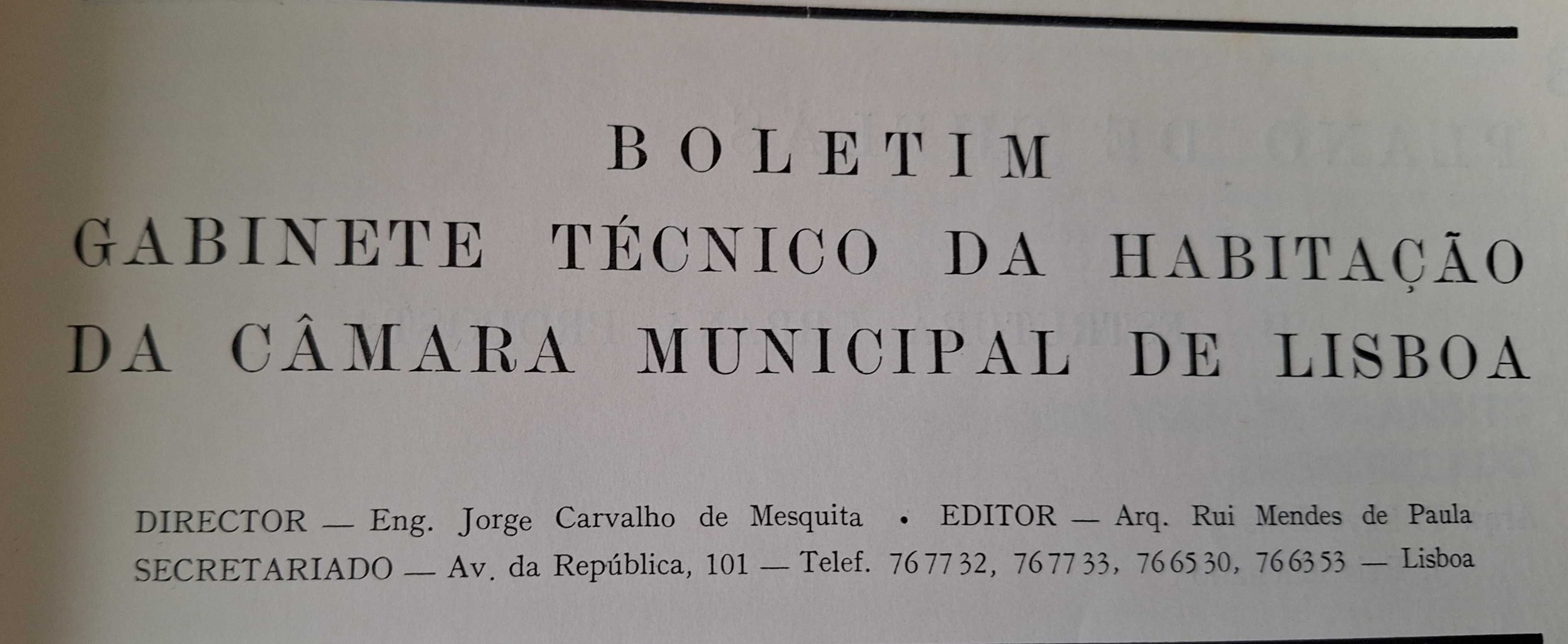 Arq. Câmara Lisboa  -  Boletim do GTH n. 6 de 1965