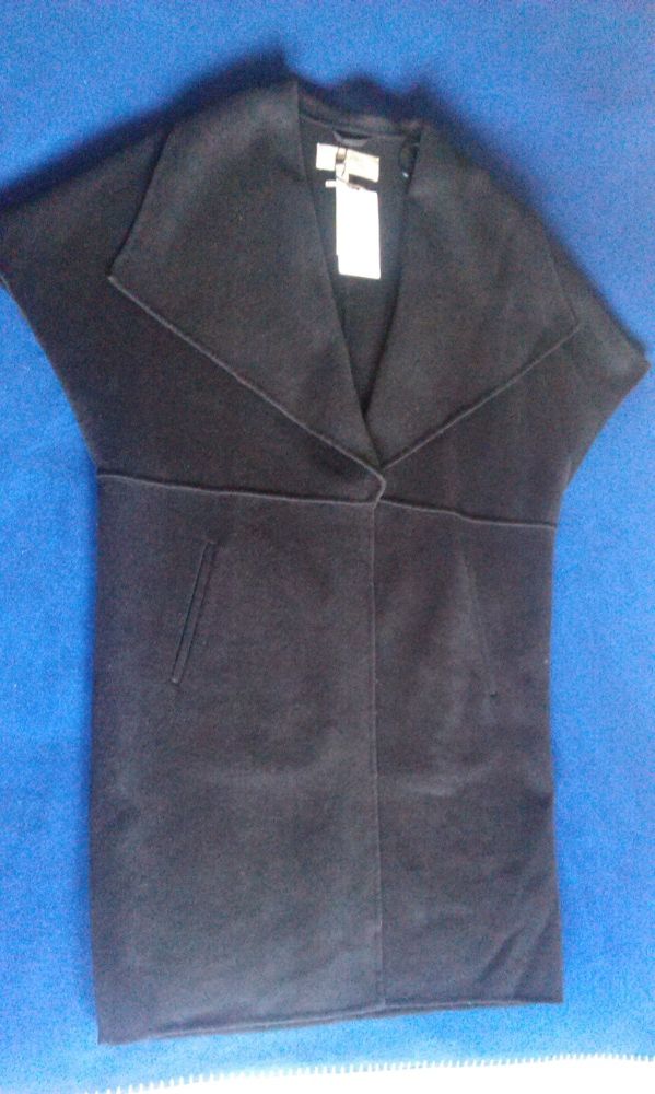 Casaco / capa Preto comprido da Zara handmade S