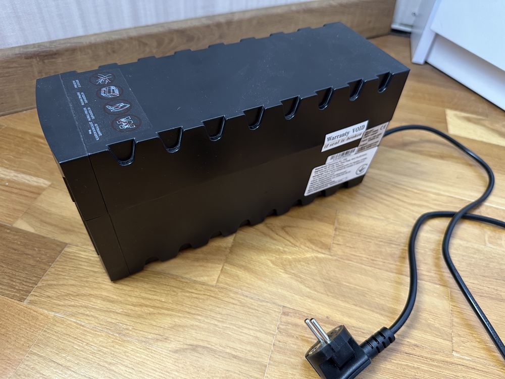 ДБЖ Powercom RPT 600 W, 1000A 3 розетки Schuko
