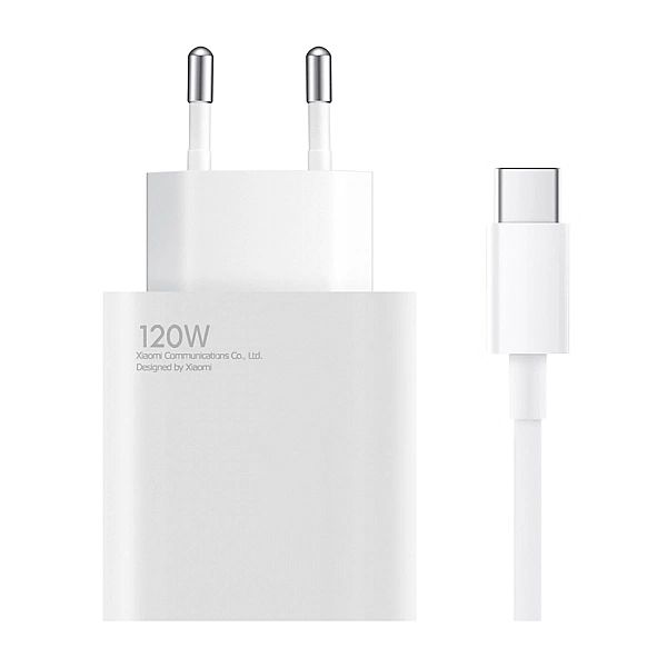 Ładowarka sieciowa Xiaomi BHR9462EU 120W 6A USB-A z kablem USB-C - bia