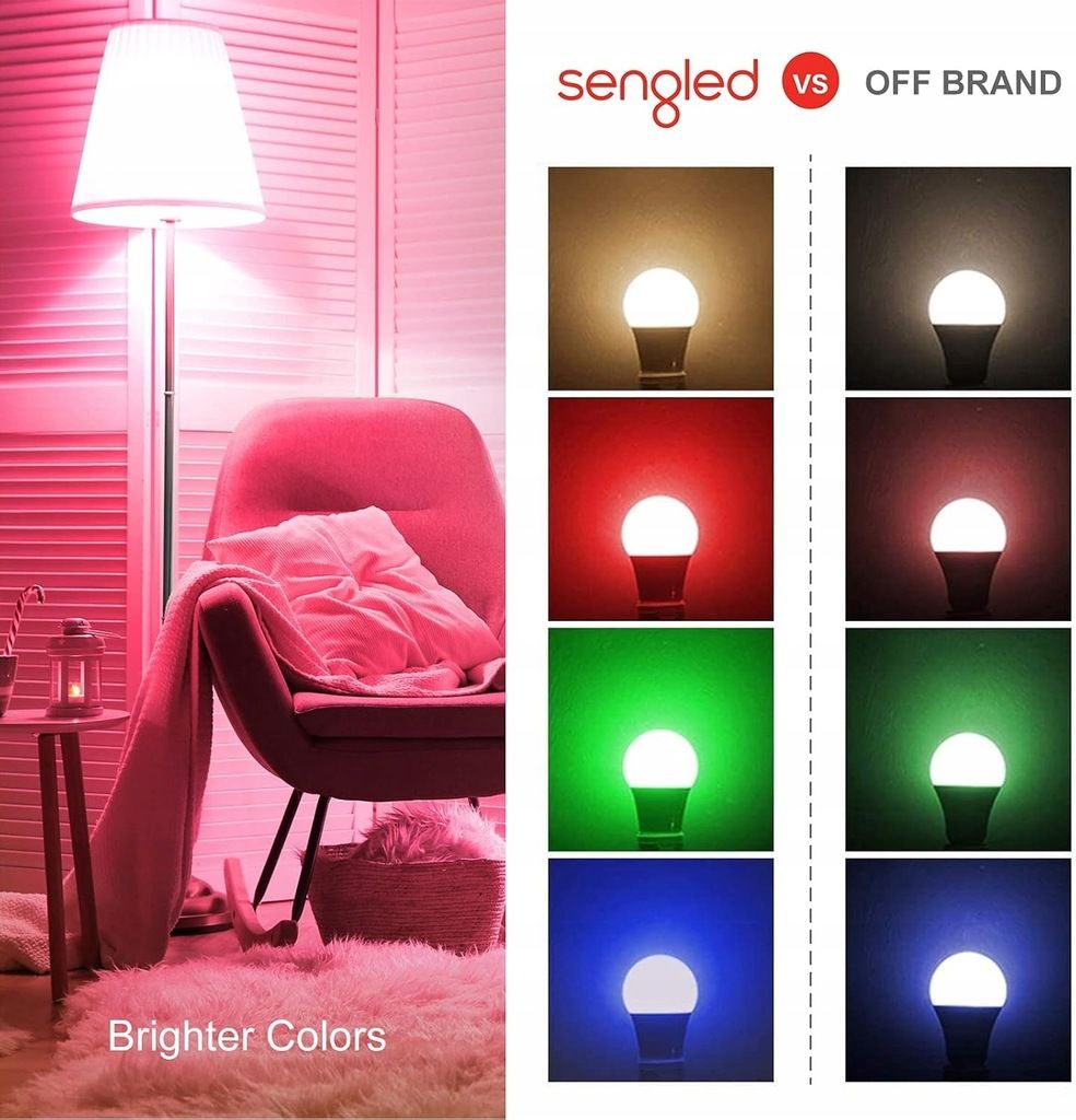Żarówka LED Smart WiFi RGB E27 9W