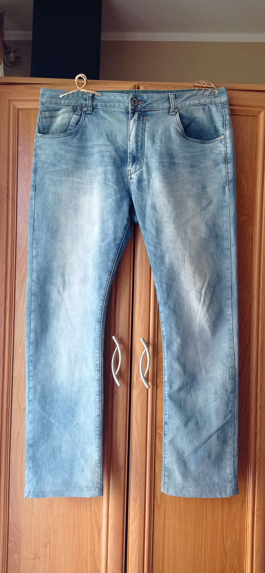 Spodnie Jeans Męskie Rozmiar 38 W 38 L 34 Obwód w pasie 98 cm