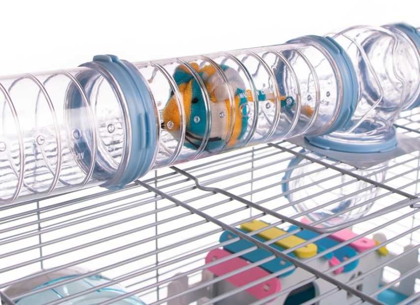 Klatka dla Chomika NOWA domek z tunelami ZESTAW dla gryzoni myszy