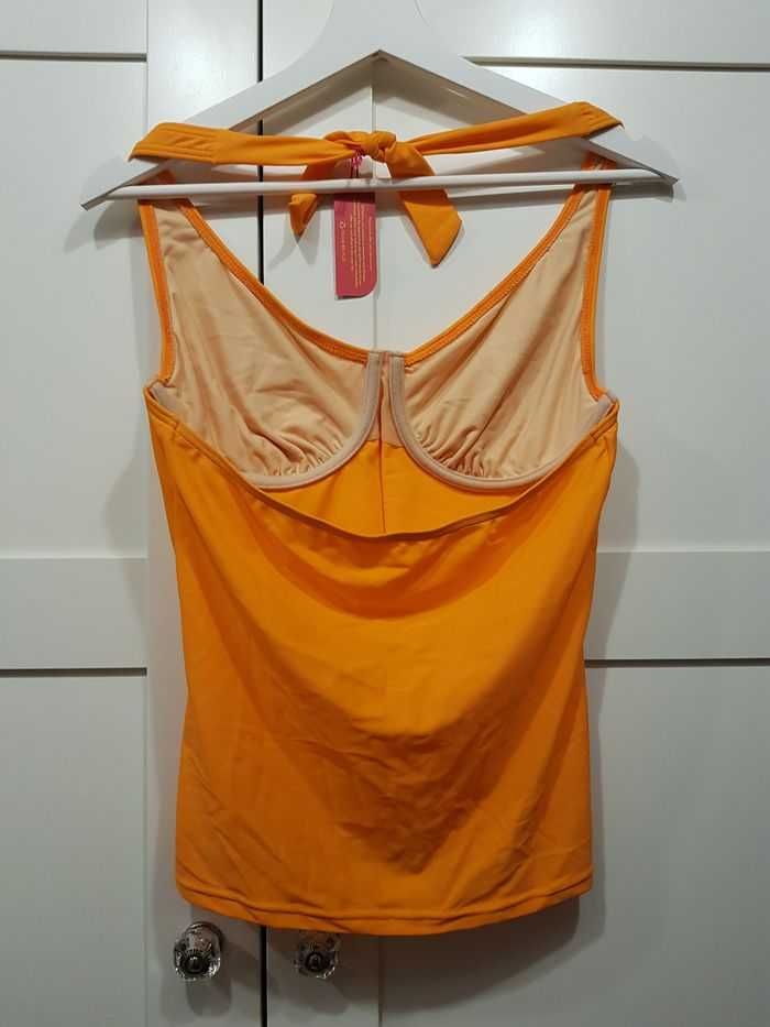 Pomarańczowe tankini góra, koszulka 36 C/D