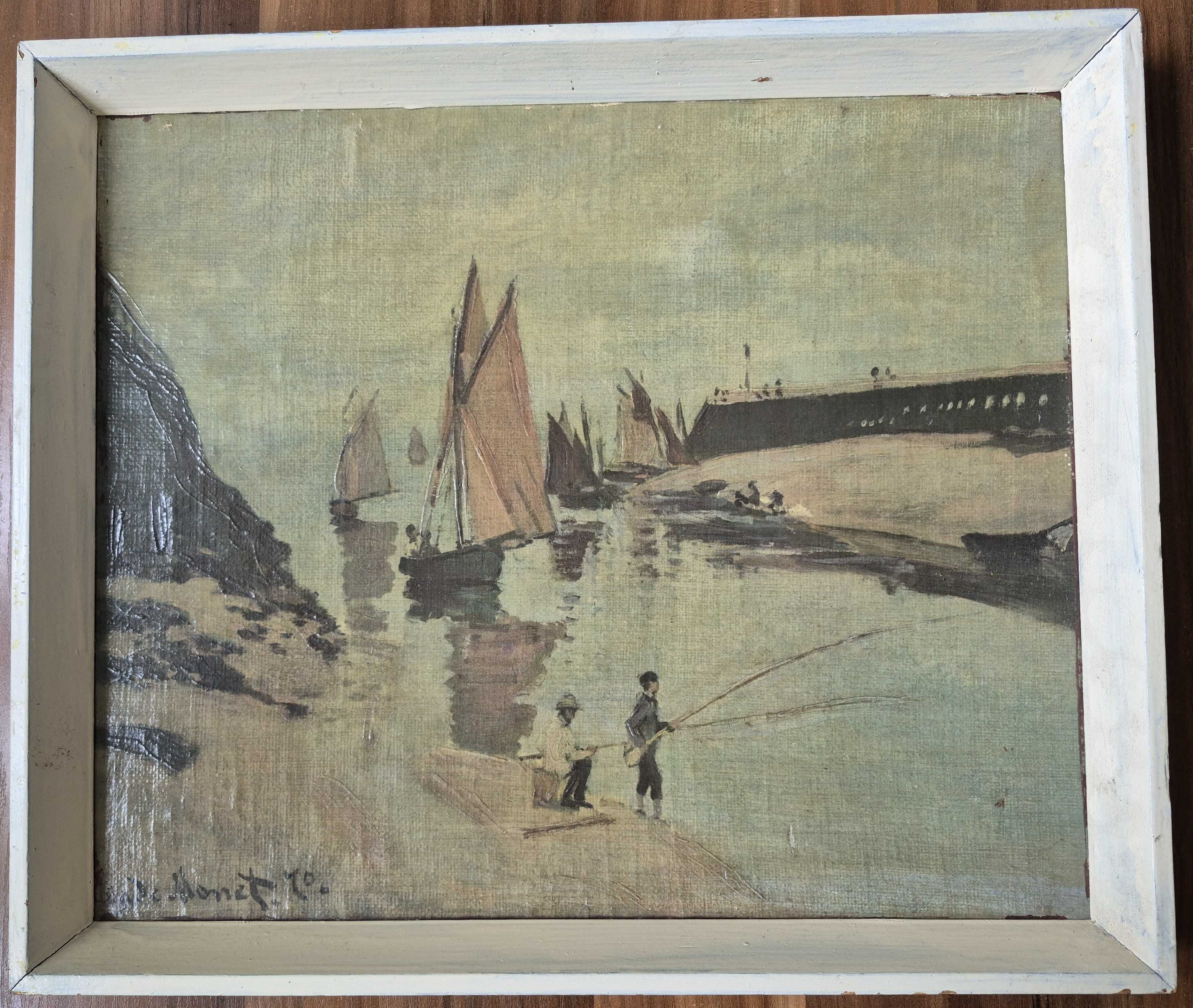 Obraz reprodukcja Port w Trouville, Claude Monet 38x45 cm