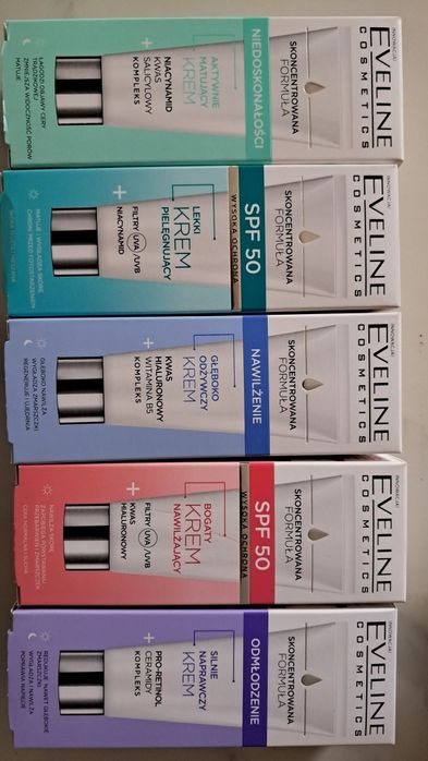 Eveline kremy różne do wyboru 30 i 50 ml