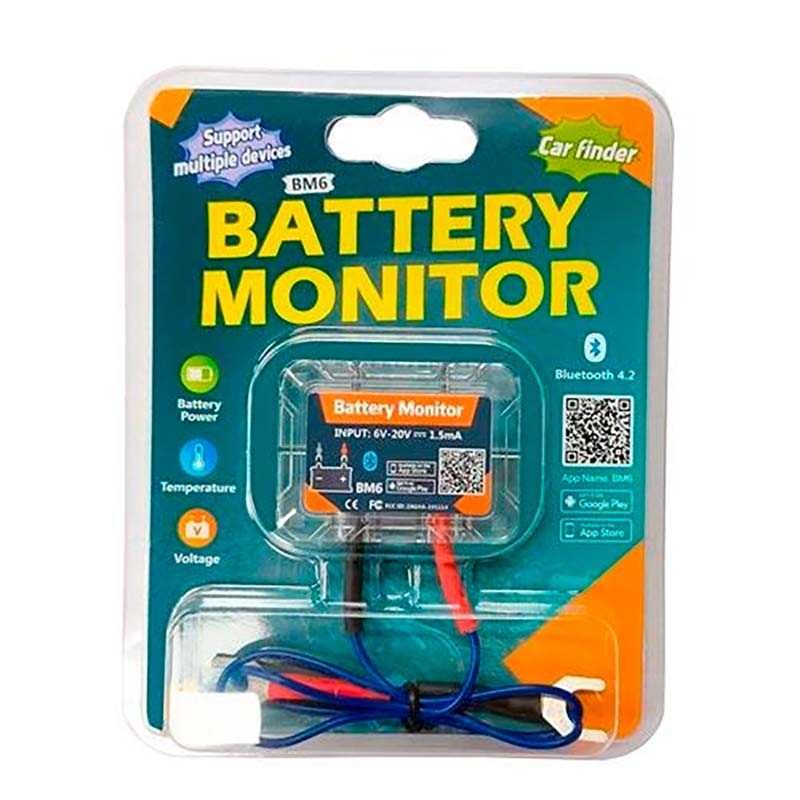 Монітор стану акумулятора 12В, Bluetooth 4.2 тестер, BM6