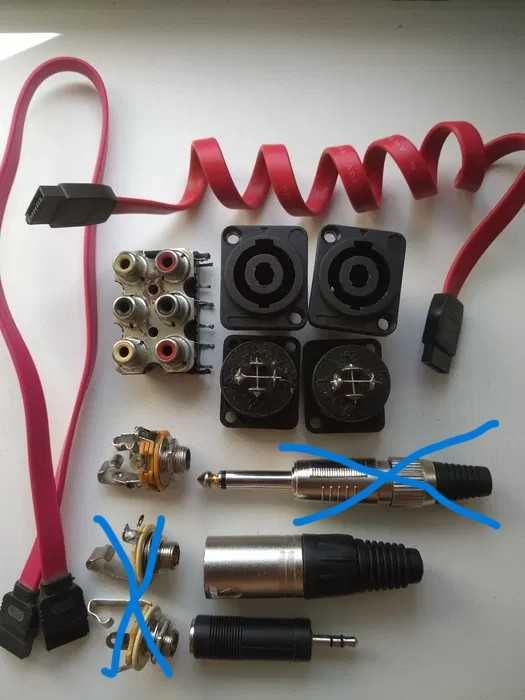 штекери роз'єми (джек,спікон)  /конденсатори