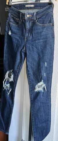 Spodnie jeansy damskie Levis xs
