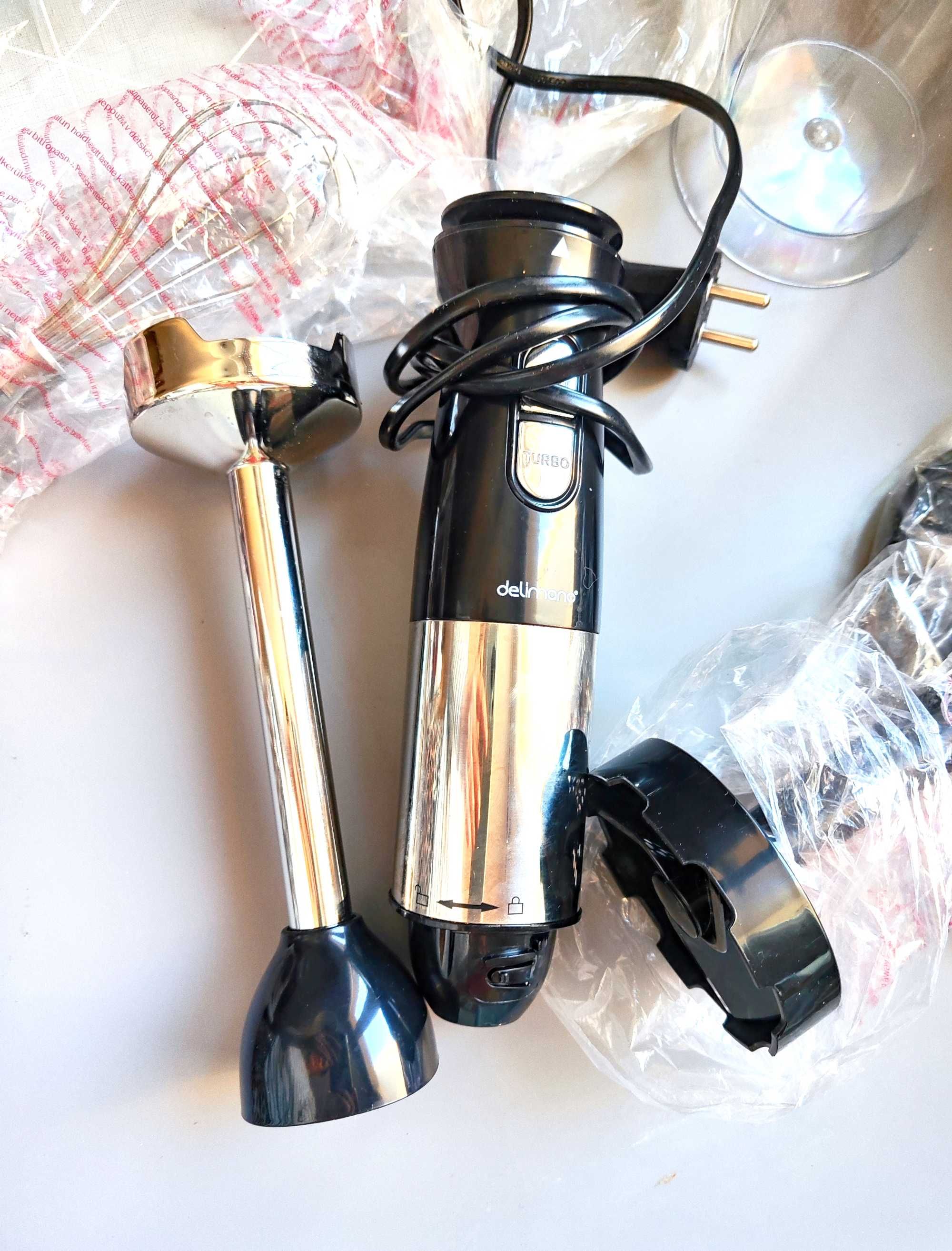 Blender Delimano 600W i komplet dodatków