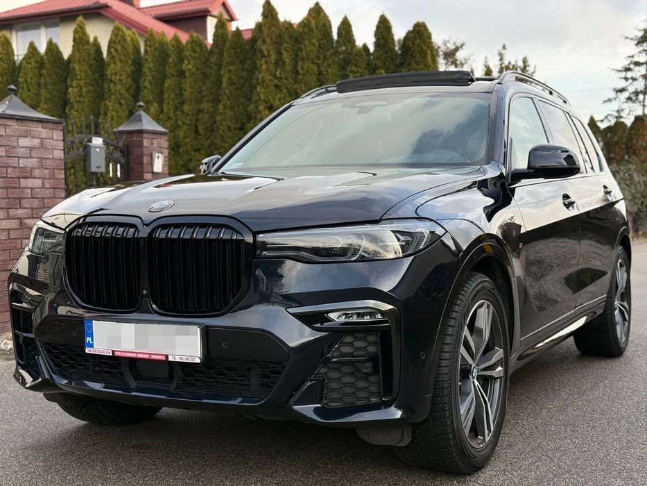 BMW X7 1WŁ ASO Salon PL FV23% 7osób Panorama Skrętna oś Pneumatyka Kamera360