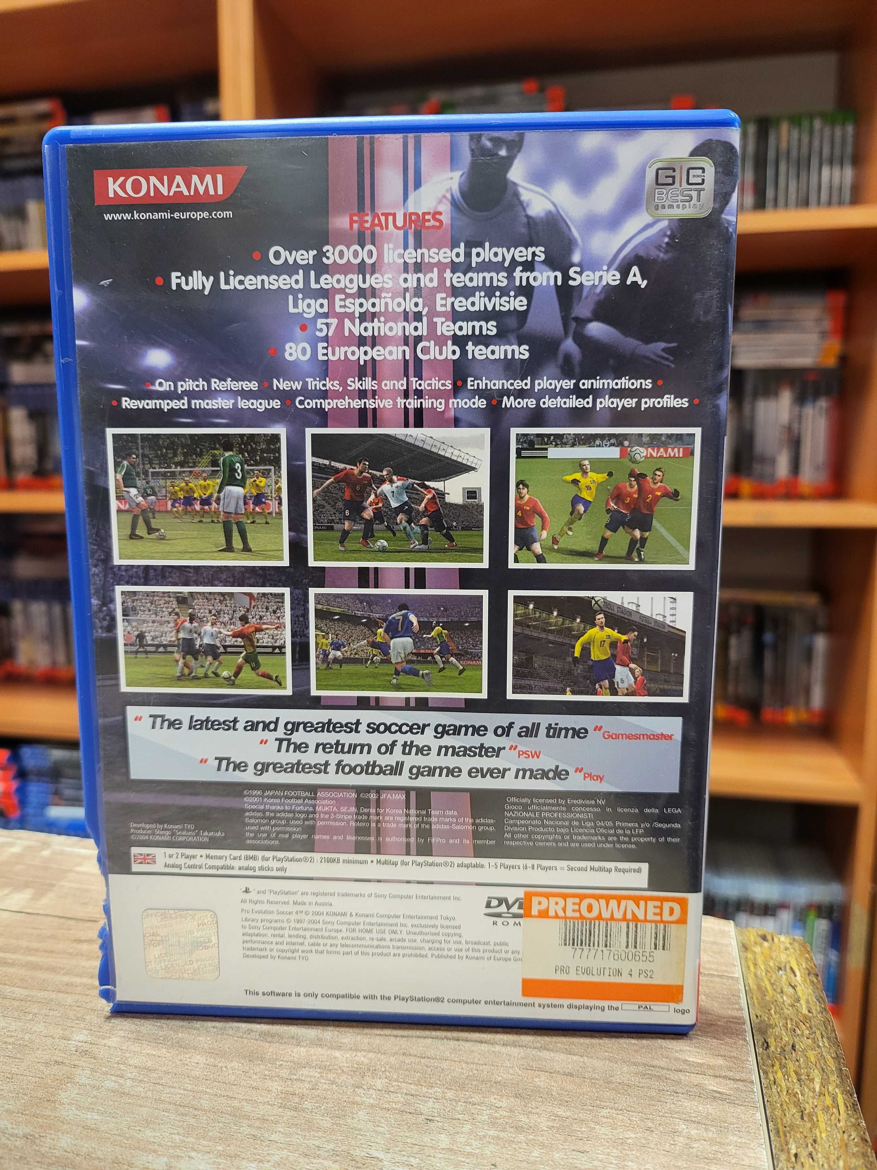 PES Pro Evolution Soccer 4 (PS2) Wymiana Skup SklepRetroWWA