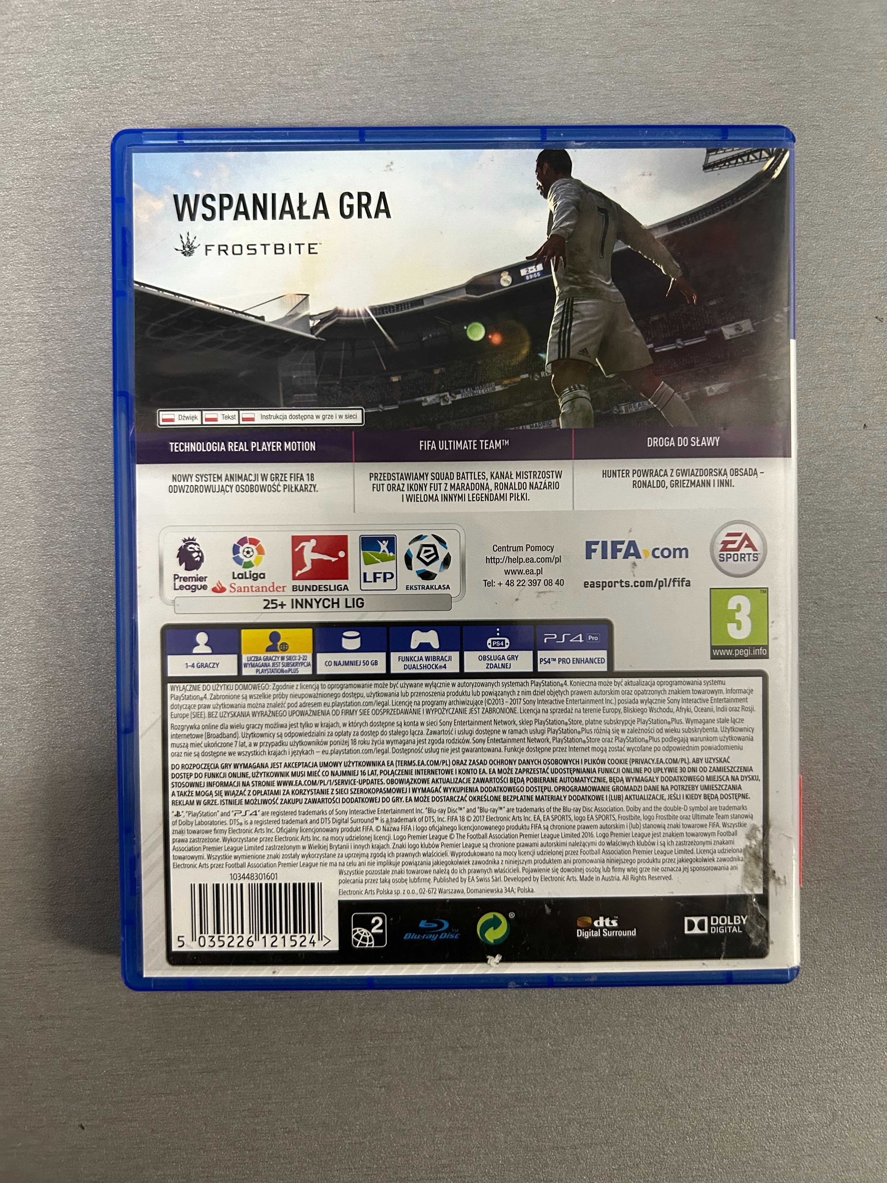 Gra Ps4 FIFA 18 EA