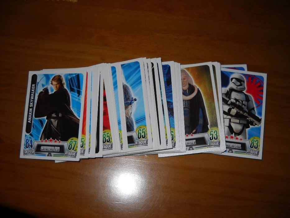 Cartas da caderneta  star wars continente