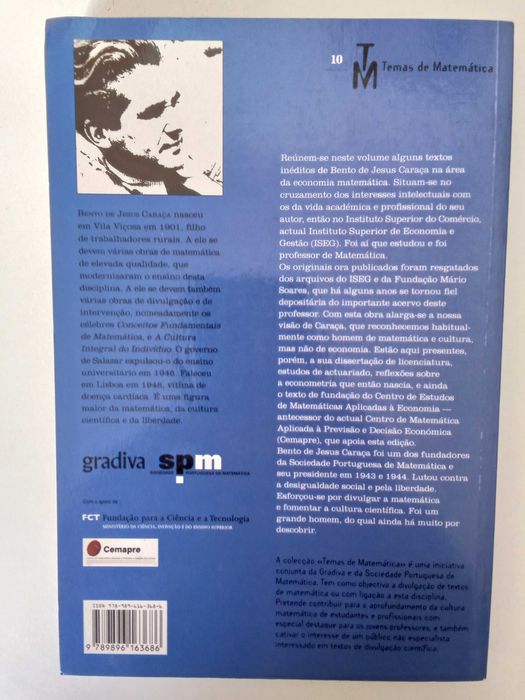 Bento de Jesus Caraça, inéditos de Economia Matemática