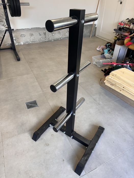 Stojak na talerze obciazenie olimpijskie