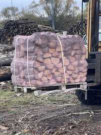 Drewno opałowe kominkowe transport grab buk dab brzoza akacja lub mix