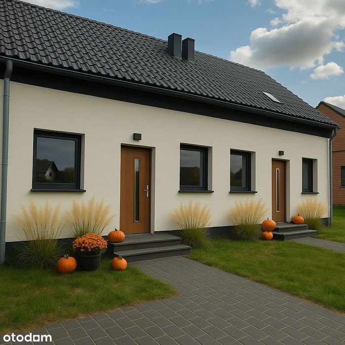 Dom w Brodowie, duża dzialka