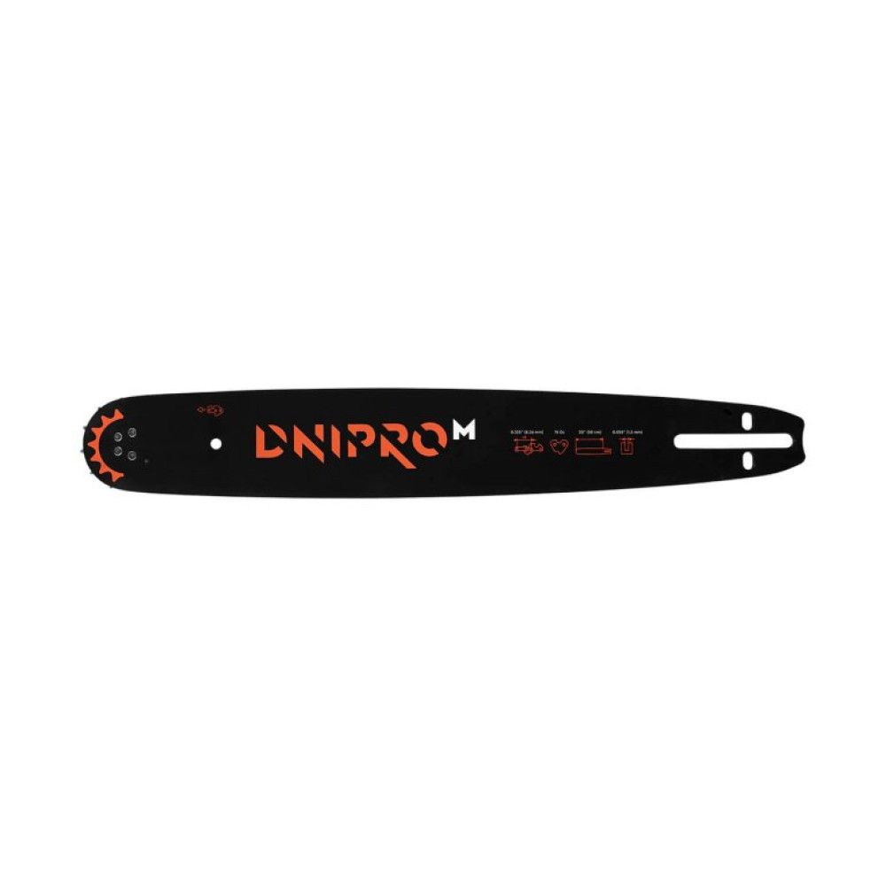 Пильна шина Dnipro-M 50 см 0,325", 0.058", 76 DL ((Уцінка))