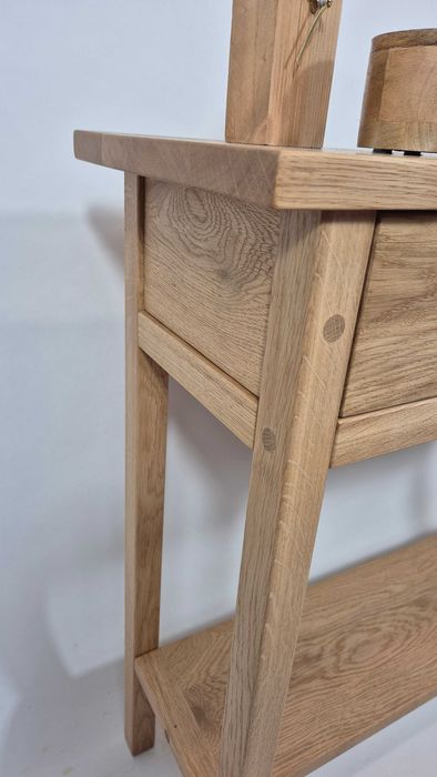 Konsola Dębowa lite drewno