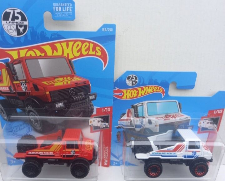 Conjunto 2 - mercedes unimog hot wheels