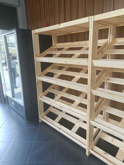 Regał na warzywa, owoce, słoiki, ekspozycyjny REKS MAX LONG