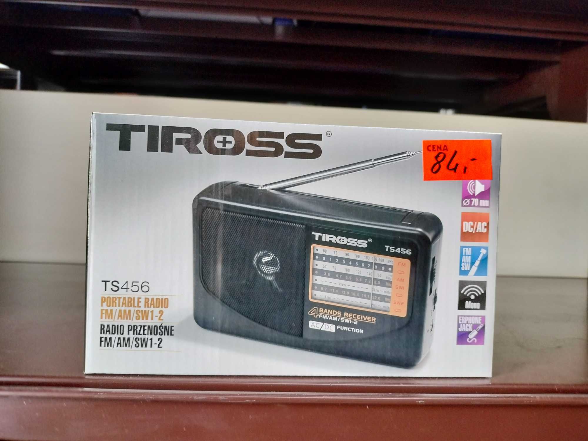 Radio sieciowo-bateryjne AM, FM Tiross TS-456 bardzo ładnie czysto gra