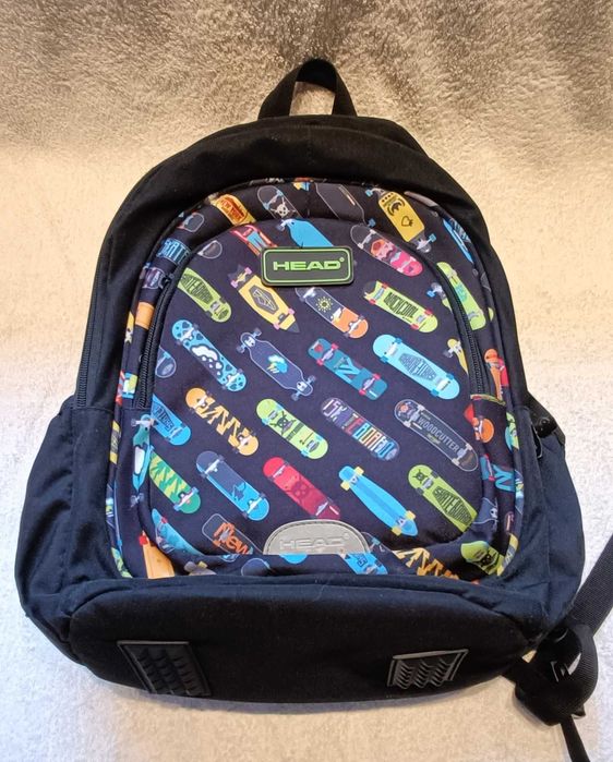 HEAD Skateboards. 3 komorowy plecak szkolny. Ergoback. Stan dobry.