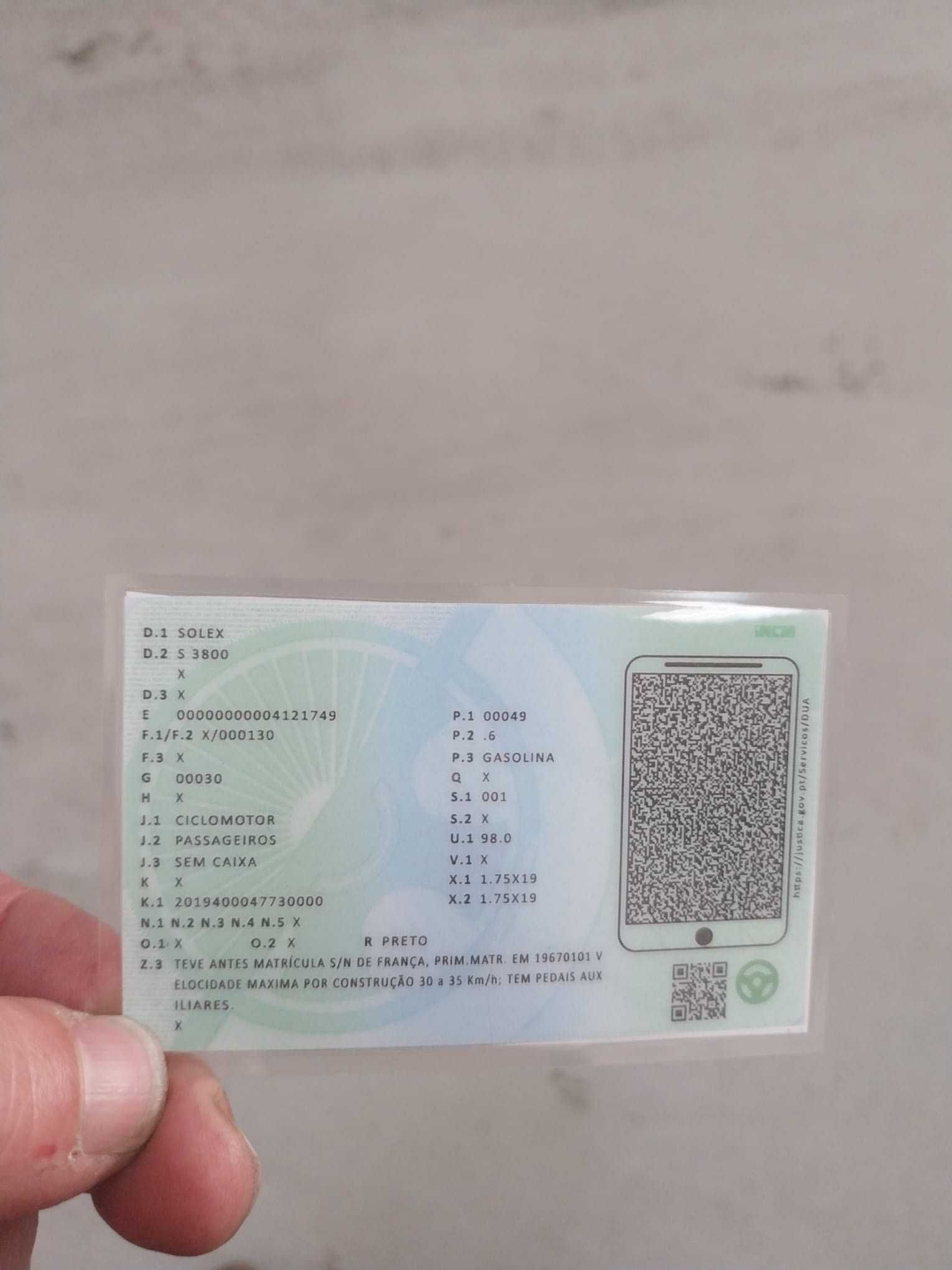 SOLEX Restaurada  e com documentos