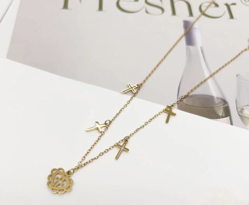 Naszyjnik damski stal chirurgiczna