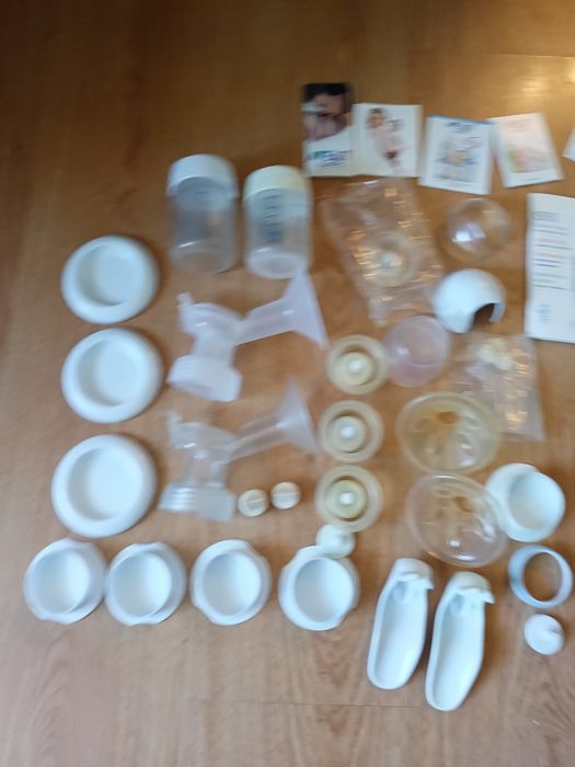 Avent 2 x laktator ręczny+ butelka 125 ml avent