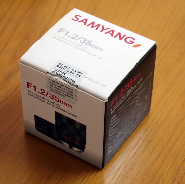 Objetiva SAMYANG F1.2 / 35mm para Canon EOS-M