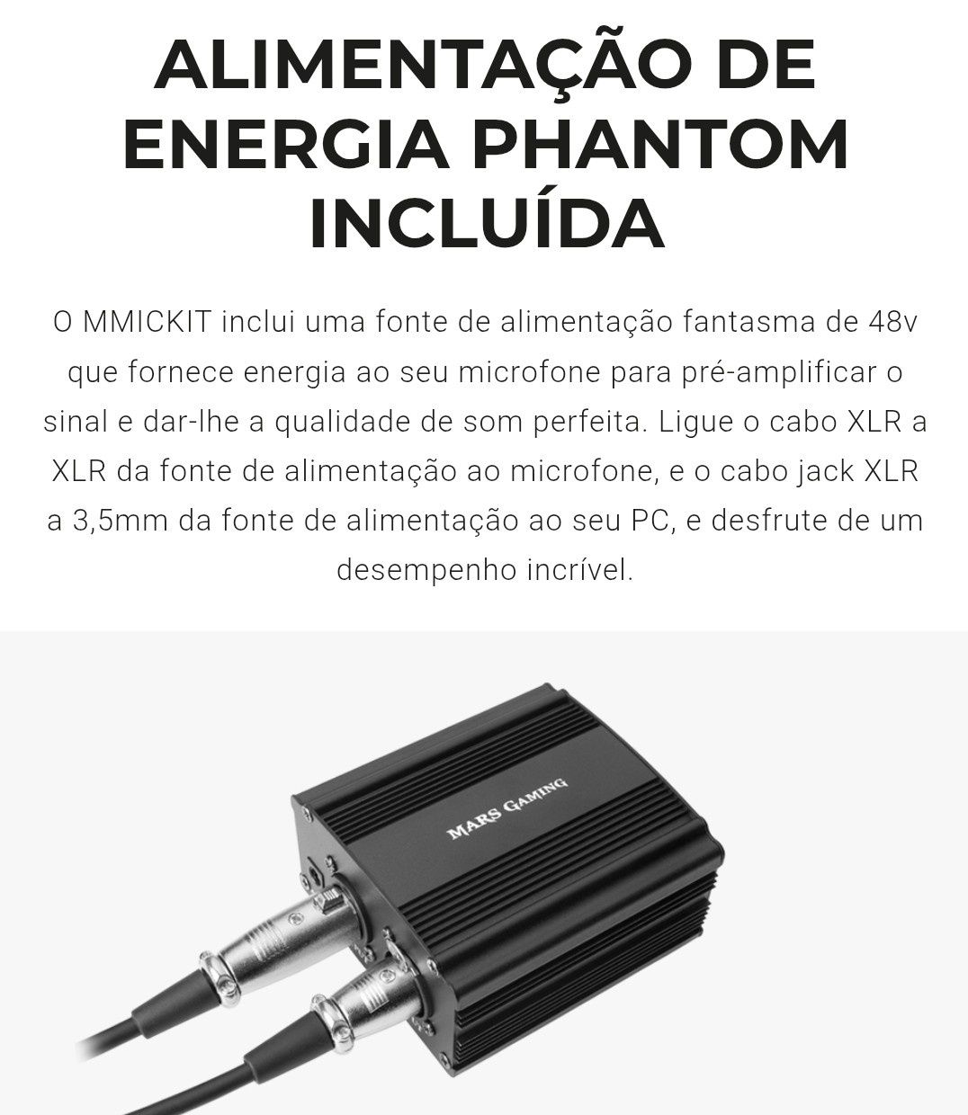 Microfone Profissional Mars Gaming 7 em 1