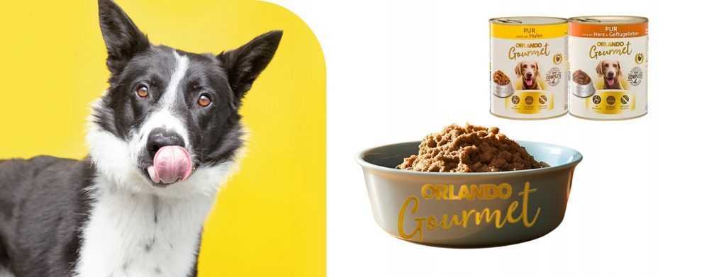 Karma Mokra Orlando Pur Gourmet 8 X 800 G - Mix Smaków Dla Psów