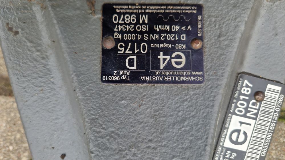 Zaczep kulowy K80 Scharmüller