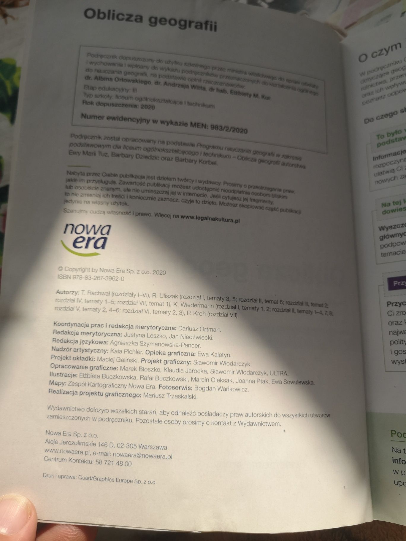 Oblicza geografii 2 zakres podstawowy