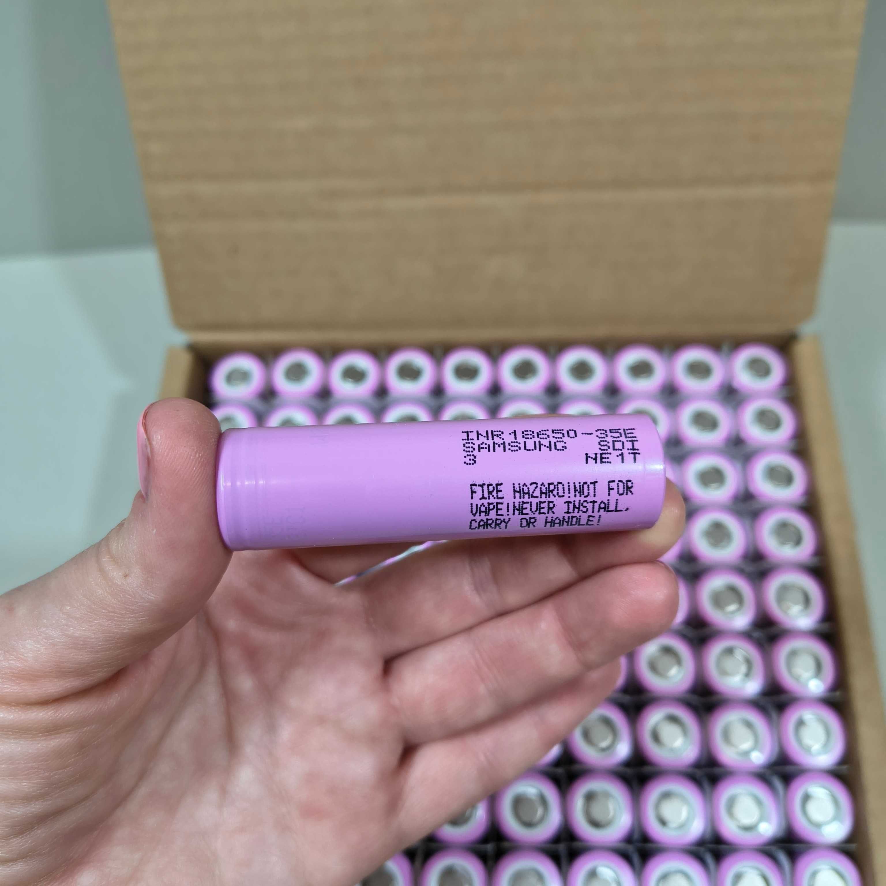 18650 Аккумулятор Samsung INR18650-35E 3400 8А 20mOm Новый