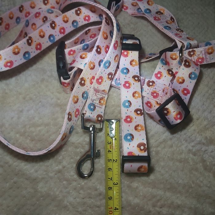 Szelki smycz obroża psa kota set zestaw komplet prezent zwierząt