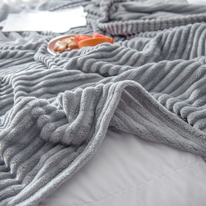 Koc bed & you mikrofibra na kanapę sofę szary polar